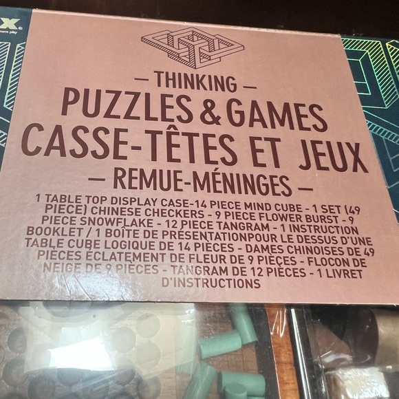 New Puzzles & Games Handcrafted in Real Wood - 5 Games - Picture 2 of 8